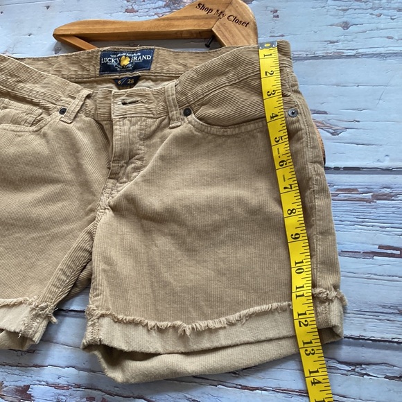 Lucky Brand Courduroy Shorts camel tan color size 28 - Picture 10 of 10